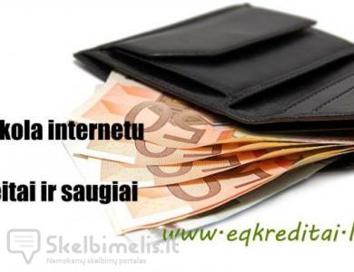 Greitasis kreditas internetu vos per 15 min