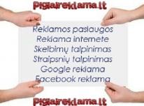Skelbimų deliojimas. Reklama internete. Reklamos