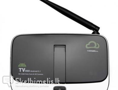Mini PC televizoriui COOWELL V4 kamera + mic