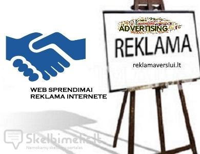 Skelbimų talpinimas, reklama internete. Visos rek