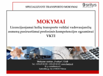 TRANSPORTO VADYBININKO KURSAI EGZAMINUI LTSA