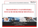 Klausimai egzaminui transporto vadybininkui