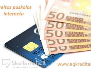 Kredito pasiūlymas internetu