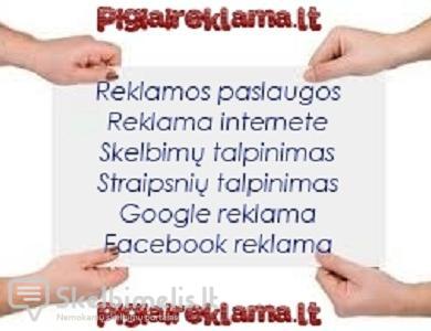 Skelbimų deliojimas. Reklama internete. Reklamos