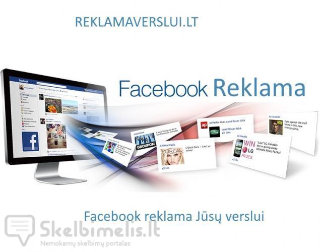Facebook Reklamos Facebook reklama verslui - Skelbimelis.lt
